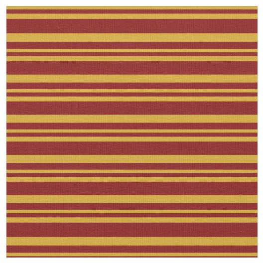 Muster Goldenrod und Maroon Lines/Stripes Stoff (Nahaufnahme)