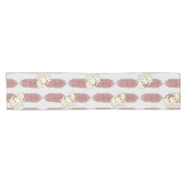 Muster goldfarben arabisches Design Kurzer Tischläufer (Horizontal)