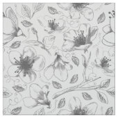 Muster Gray ID939 für gezeichnete Blumenmuster-Kon Stoff (Muster)