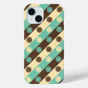Muster grün, creme, braun, Case-Mate iPhone hülle