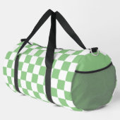 Muster grün und weiß duffle bag (Rechte Ecke)