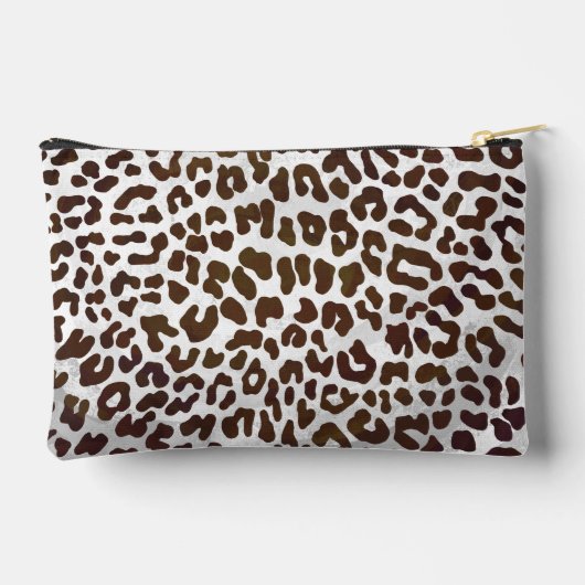 Muster Grün und Weiß Zubehörtasche (Rückseite)