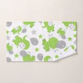 Muster grüner Elefanten, Niedliche Elefanten, Ster Badhandtuch Set (Handtuch)