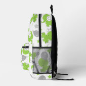 Muster grüner Elefanten, Niedliche Elefanten, Ster Bedruckter Rucksack (Rechts)