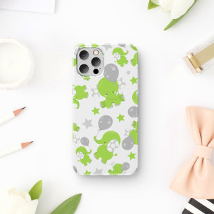 Muster grüner Elefanten, Niedliche Elefanten, Ster Case-Mate iPhone Hülle