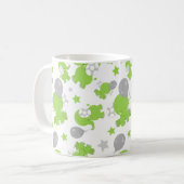 Muster grüner Elefanten, Niedliche Elefanten, Ster Kaffeetasse (Vorderseite Links)