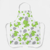Muster grüner Elefanten, Niedliche Elefanten, Ster Schürze (Vorderseite)
