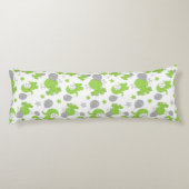 Muster grüner Elefanten, Niedliche Elefanten, Ster Seitenschläferkissen (Rückseite)