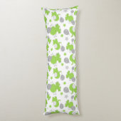 Muster grüner Elefanten, Niedliche Elefanten, Ster Seitenschläferkissen (Rückseite (Vertikal))