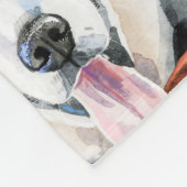 Muster Haustiere Hunde Leber Fleecedecke (Ecke)