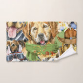 Muster Haustiere Hunde Leber Handtuch (Handtuch)