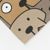 Muster Haustiere Niedliche Hunde Lover Fleecedecke (Ecke)