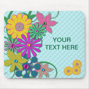 MUSTER - HELLE BLUME - PERSÖNLICH MOUSEPAD