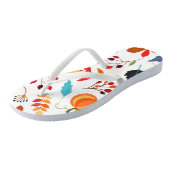 Muster Herbst Flip Flops Badesandalen (Schrägansicht)