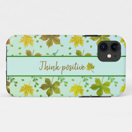 Muster Herbst verlässt iPhone Case (Rückseite (Horizontal))