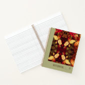 Muster Herbst verlässt SpiralNotebook Notizblock (Innenseite)