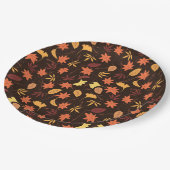 Muster-Herbstpapier-Teller Pappteller (Schrägansicht)