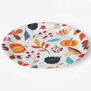 Muster-Herbstpapier-Teller Pappteller
