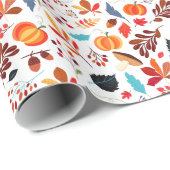 Muster-Herbstwrapping-Papier Geschenkpapier (Rolleneckpunkt)