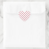 Muster/Herz Herz-Aufkleber (Tasche)
