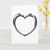 Muster Herz individuell Karte (Gelbe Blume)