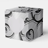 Muster Herz-Liebhaber Box mit Silver und Black Cur Geschenkschachtel (Vorderseite)