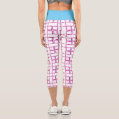 Muster High Waisted Capris (Rückseite)