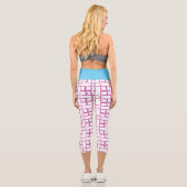 Muster High Waisted Capris (Rückseite)