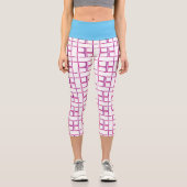 Muster High Waisted Capris (Vorderseite)