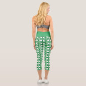 Muster High Waisted Capris (Rückseite)
