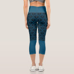 Muster-Hintergrund Yoga Pants Capri Leggings<br><div class="desc">Yogahose/Capri-Leggings mit einem Bild des schwarzen Hintergrunds</div>