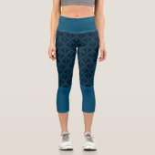 Muster-Hintergrund Yoga Pants Capri Leggings (Vorderseite)