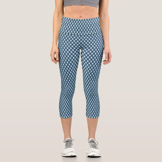 Muster HochglanzYoga Capri XS (0-2) Leggings (Vorderseite)