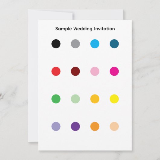 Muster-Hochzeitseinladung Einladung (Vorderseite)