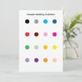 Muster-Hochzeitseinladung Einladung (Stehend Vorderseite)