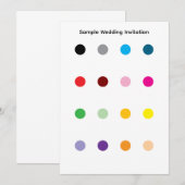 Muster-Hochzeitseinladung Einladung (Vorne/Hinten)