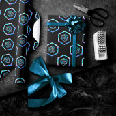 Muster Hologramm D20 | PnP Tabletop Gamer Dice Geschenkpapier