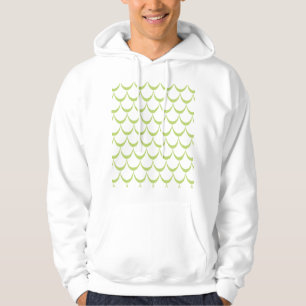 Muster-Hoodie mit grünen geometrischen Maßstäben Hoodie