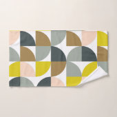 Muster hübscher geometrischer Formen in weichen Fa Badhandtuch Set (Handtuch)