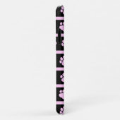 Muster, Hundepflaster, Streifen - rosa Schwarz Case-Mate iPhone Hülle (Hinten/Rechts)