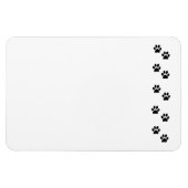 Muster, Hundeschrauben, Paw Prints, Schwarz und We Magnet (Horizontal)