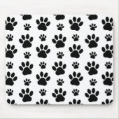 Muster, Hundeschrauben, Paw Prints, Schwarz und We Mousepad (Vorne)