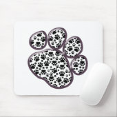 Muster, Hundeschrauben, Paw Prints, Schwarz und We Mousepad (Mit Mouse)