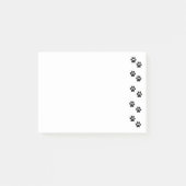 Muster, Hundeschrauben, Paw Prints, Schwarz und We Post-it Klebezettel (Vorderseite)