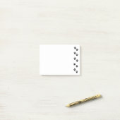 Muster, Hundeschrauben, Paw Prints, Schwarz und We Post-it Klebezettel (Auf Schreibtisch)