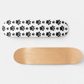 Muster, Hundeschrauben, Paw Prints, Schwarz und We Skateboard (Horizontal)