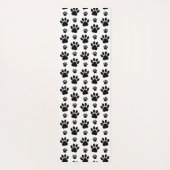 Muster, Hundeschrauben, Paw Prints, Schwarz und We Yogamatte (Rückseite)