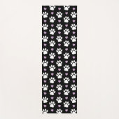 Muster, Hundeschrauben, weiße Pfoten, Lilakherzen Yogamatte (Vorderseite)