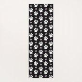 Muster, Hundeschrauben, weiße Pfoten, Lilakherzen Yogamatte (Rückseite)