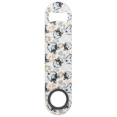 Muster-Hundetatzen heiser Speed Flaschenöffner (Rückseite)